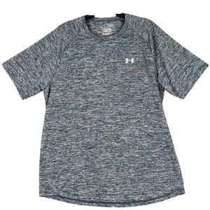 Under Armour Shirt Mens Extra-Large Gray Loose Training Crewneck Gym Workout